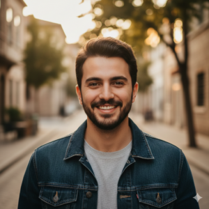 Zufriedener Kunde von SACO Haus und Garten in Salzgitter nach erfolgreicher Gartenpflege.