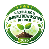 Nachhaltig & umweltbewusster Betrieb 2026 – Umwelt-Siegel