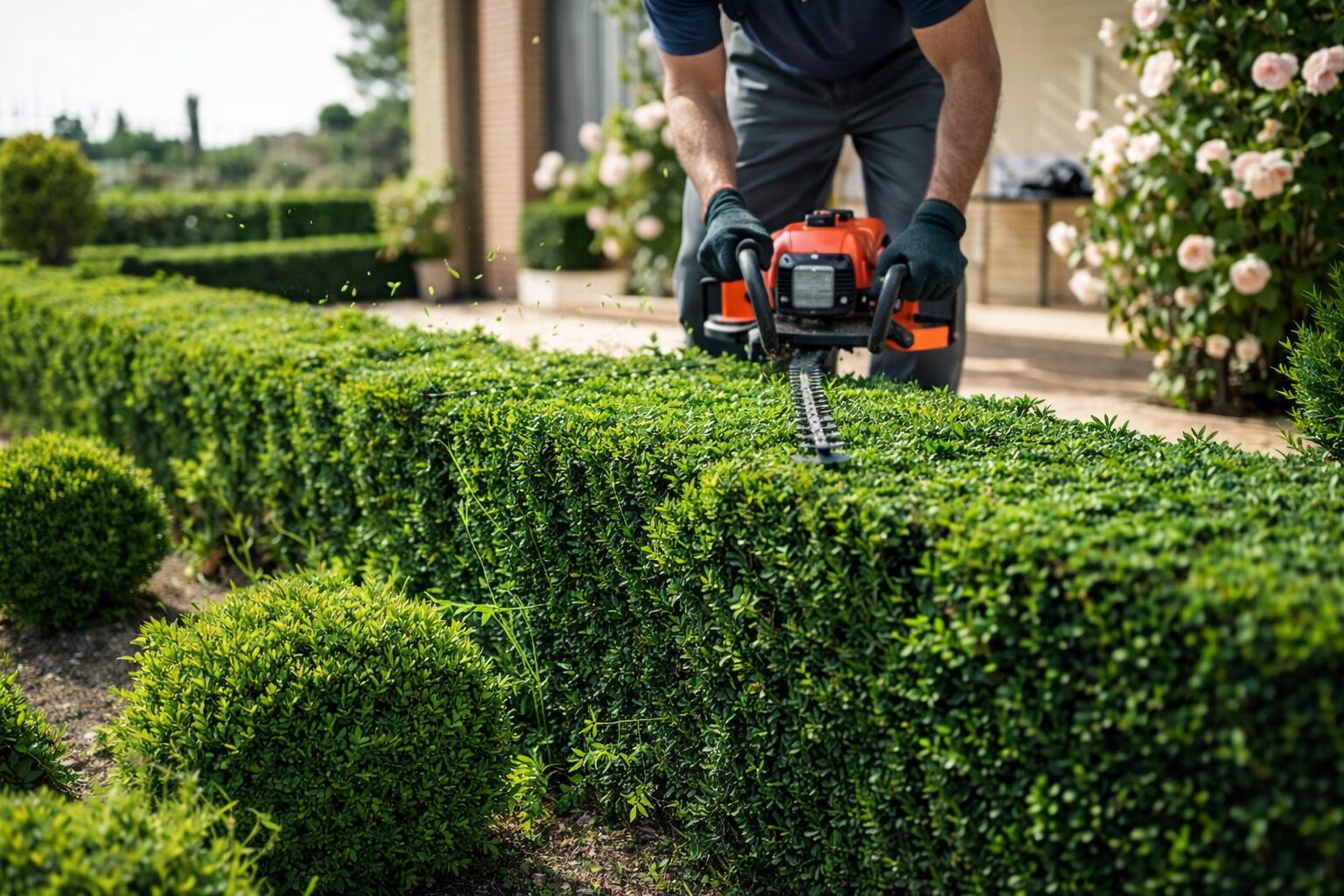 Hecke wird unmittelbar geschnitten