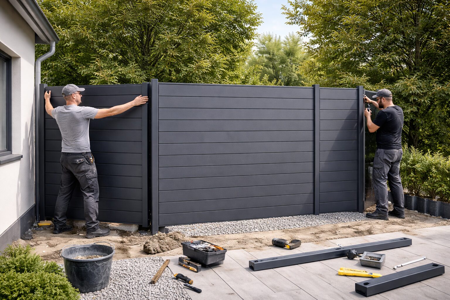 WPC Zaun Montage Salzgitter